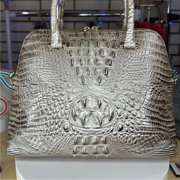 Brahmin Crocodile-Embossed Handbag - Picture 6 of 14